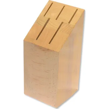 Stojan na nože blok na 5nožů přírodní, dřevo