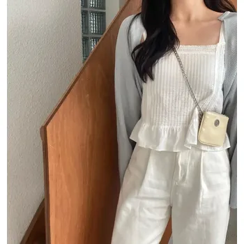 Kabelka Mini crossbody kabelka se zipem | mini kabelka, dámská taška - Smetanově bílá