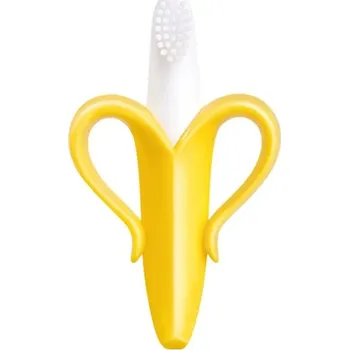 Dětský silikonový kartáček s roztomilým tvarem | dětské kousátko, silikonový kartáček - Modrý