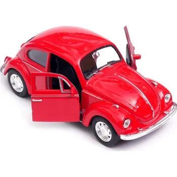 autíčko Kovový model autíčka Volkswagen Beetle měřítko 1:34 WELLY Nex červený