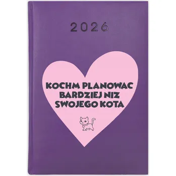 Kalendář Knihový kalendář 2026 A5 fialový