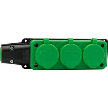 Elektrická zásuvka Elektrická prodlužovací lišta F-Elektro zelená