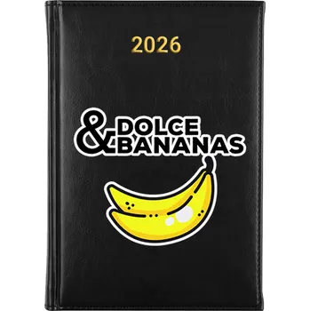 Diář Knižní kalendář 2026 A5 FunnyCase černý