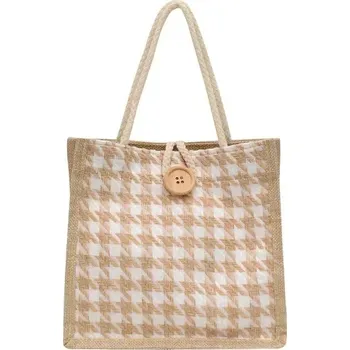 Stylová termo taška s pepitovým vzorem | termo taška, taška na oběd - Khaki