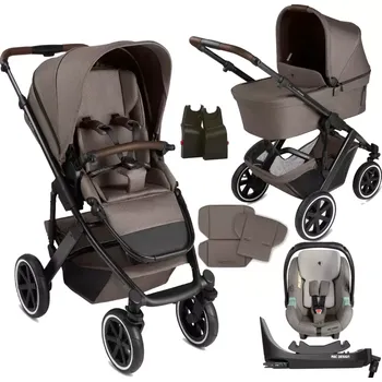 Kočárek Abc Design Salsa 5 Air + autosedačka Tulip + Isofix Base Root + adaptér 2025 nature