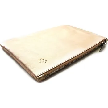 Kosmetická taška Kandoo - Růžovozlatá kosmetická kožená dámská etue Ollie