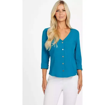 GUESS dámská košile Kadie modrá S