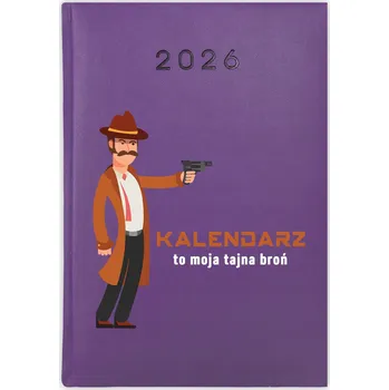 Kalendář Knihový kalendář 2026 A5 fialový