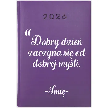 Kalendář Knižkový kalendář 2026 A5 Cute Cups fialový