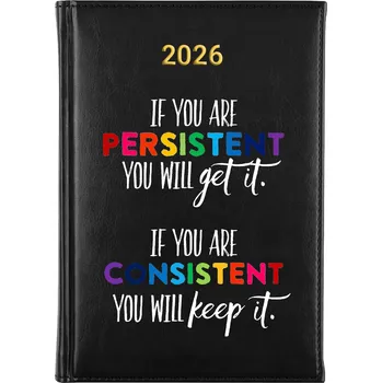 Diář Knižkový kalendář 2026 A5 černý