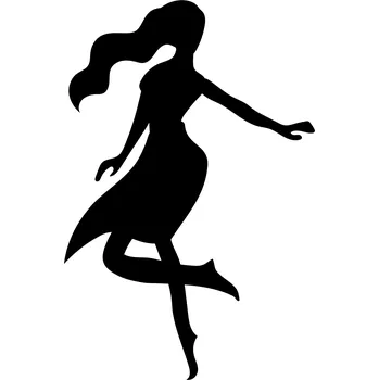 Samolepicí dekorace na vozidlo Samolepka na auto - tanečnice