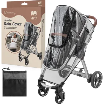 Přeprava dětí Sipo UNI Pláštěnka na kočárek 3v1 (ochrana před deštěm, sněhem a větrem)
