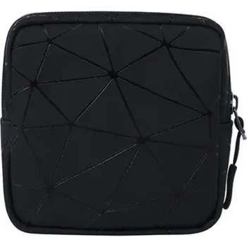 Kosmetická taška Kosmetická taštička s elegantním vzorem | Kosmetická taštička, Hygienická taška - černá - 11,5x11,5x3cm