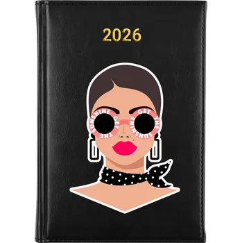 Diář Knižkový kalendář 2026 A5 černý