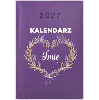 Kalendář Knihový kalendář 2026 A5 fialový