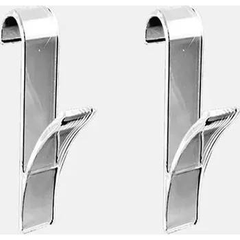 Věšák na topení do koupelny | Koupelnový háček, Věšák na ručníky - 2 ks průhledné