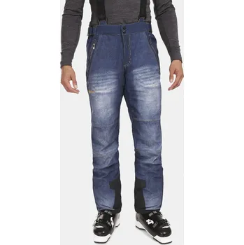 Pánské kalhoty Pánské lyžařské kalhoty KILPI JEANSO-M UM0408KI TMAVĚ MODRÁ L