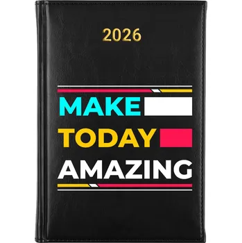 Kalendář Knižní kalendář 2026 A5 FunnyCase černý