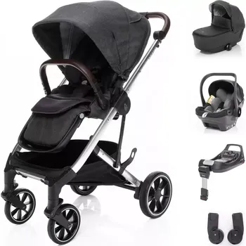 Kočárek Zopa Set kočárek Quest+ korba+ adaptéry+ autosedačka+ báze Vulcan Black/Silver