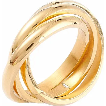 Prsten Nefertitis Golden Trinity zlatá 56 mm