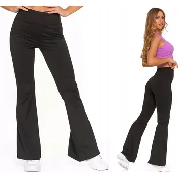 Dámské legíny Dámské Legíny legíny s vysokým pasem a širokými nohavicemi MORAJ L