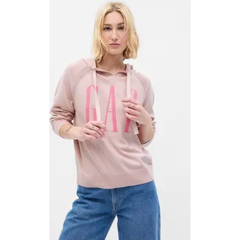 Dámský svetr GAP Svetr s kapucí - Dámské GAP růžová 2501618