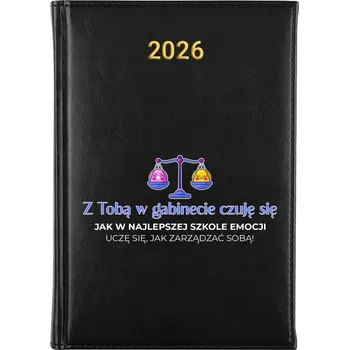 Kalendář Knižní kalendář 2026 A5 FunnyCase černý