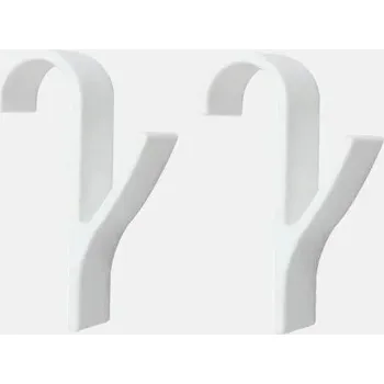 Držák na ručník Věšák na topení do koupelny | Koupelnový háček, Věšák na ručníky - 2 ks bílé