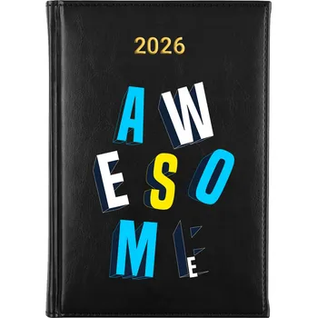 Kalendář Knižní kalendář 2026 A5 FunnyCase černý