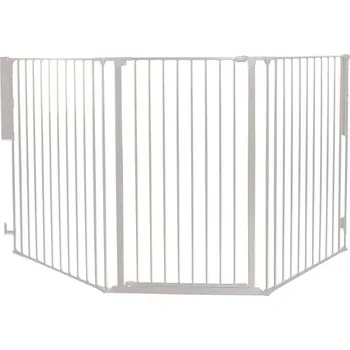 Dětská zábrana Baby Dan DogSpace Rocky extra vysoká (105cm) prostorová zábrana bílá