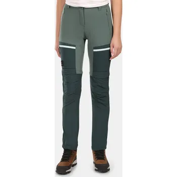 Dámské oblečení Dámské odepínací kalhoty KILPI HOSIO-W YL0403KI TMAVĚ ZELENÁ 44