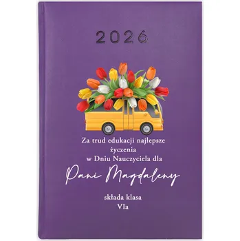 Kalendář Knižní kalendář 2026 A5 FunnyCase fialový