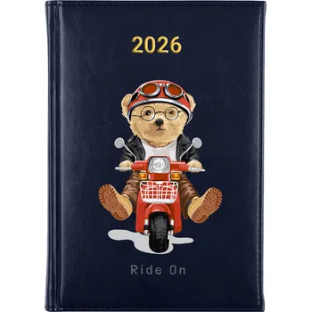 Kalendář Knižkový kalendář 2026 A5 FunnyCase modrý