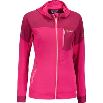 Dámské oblečení Dámská fleece mikina KILPI MEMPHIS-W VL0201KI RŮŽOVÁ 34