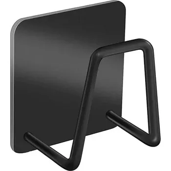 Organizace kuchyně Nerezový držák houbičky bez vrtání | držák houbičky, kuchyňský organizér - černý