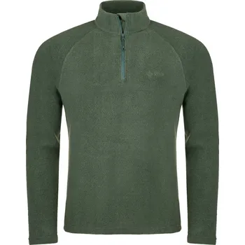 Pánská mikina Pánská fleecová mikina KILPI ALMERI-M SM0211KI TMAVĚ ZELENÁ XS