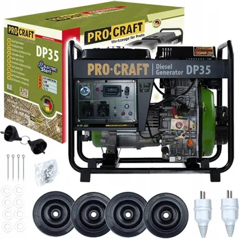 Elektrocentrála Přenosný jednofázový generátor proudu Procraft 3,3 kW, dieselový