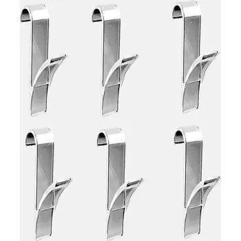 Věšák na topení do koupelny | Koupelnový háček, Věšák na ručníky - 6 ks průhledných