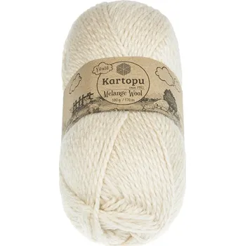 Příze Bellatex Příze MELANGE WOOL 100g / 170 m Béžová