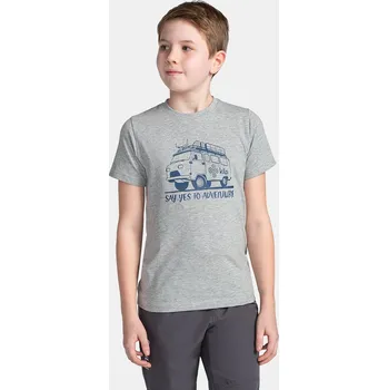 Chlapecké oblečení Chlapecké triko KILPI SALO-JB TJ0303KI SVĚTLE ŠEDÁ 86
