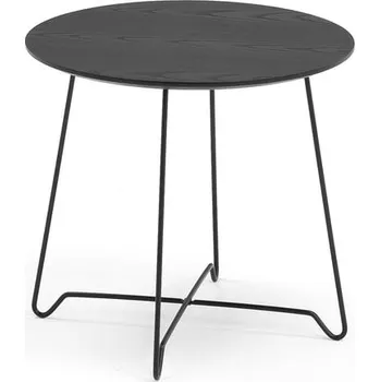 Konferenční stolek Konferenční stolek IRIS, Ø500 mm, černá, černá deska