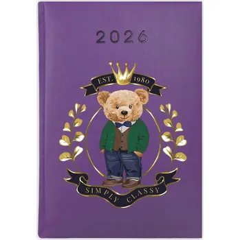 Kalendář Knihový kalendář 2026 A5 fialový