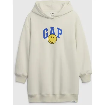 Dívčí šaty GAP Dětské mikinové šaty & Smiley® - Holky GAP šedá 2143337