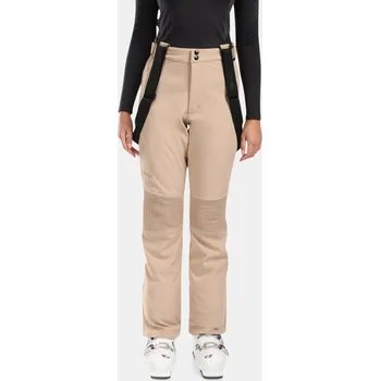 Dámské kalhoty Dámské softshellové lyžařské kalhoty KILPI DIONE-W WL0408KI BÉŽOVÁ 36S