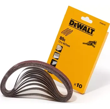 Brusný papír Brusný pás 13x457mm 80G 10ks DeWalt DT3605
