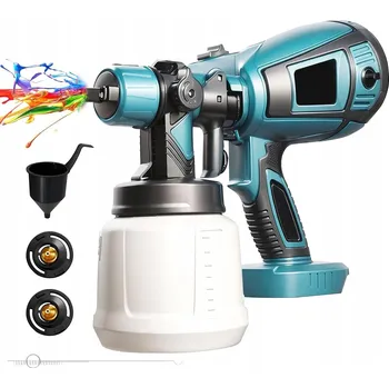 Stříkací pistole STŘÍKACÍ PISTOLE NA MALOVÁNÍ ZDÍ, MALÍŘSKÁ JEDNOTKA, TRYSKY 1000 ml 200W VELKÁ SADA