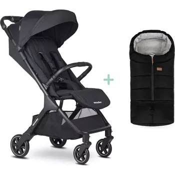 Kočárek EASYWALKER Kočárek sportovní Jackey2 + PETITE&MARS fusak Jibot ZDARMA Midnight Black