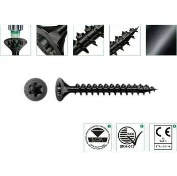 Vrut Vrut SPAX 3,5x16 TORX zápustná hlava - černý