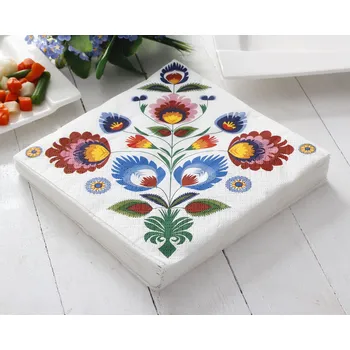 Papírový ubrousek Dekorativní papírové ubrousky LOWICZ bílé 20 ks