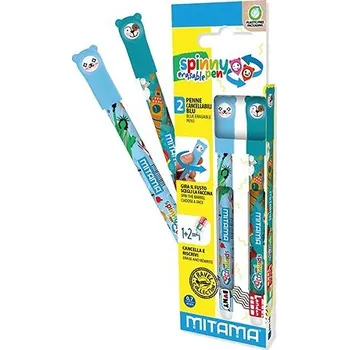 MITAMA Spinny Pen, vymazatelný, London/New York - sada 2 ks